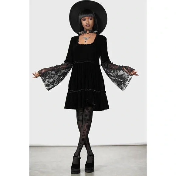 Killstar Prudence Velvet Dress - Picture 2 of 8